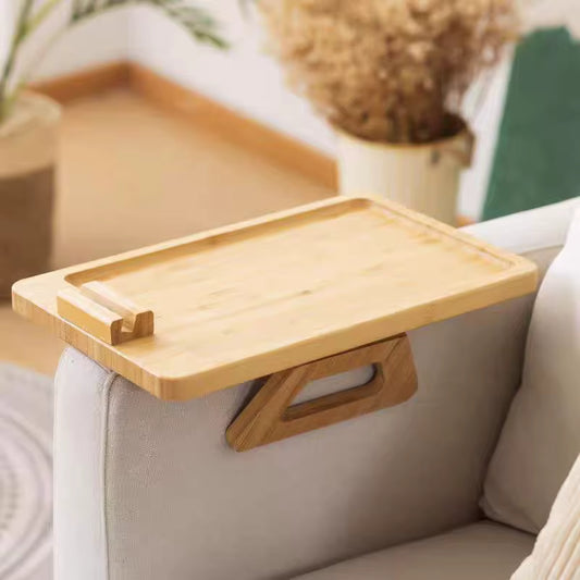 Plateau d'accoudoir de canapé – Table créative en bois
