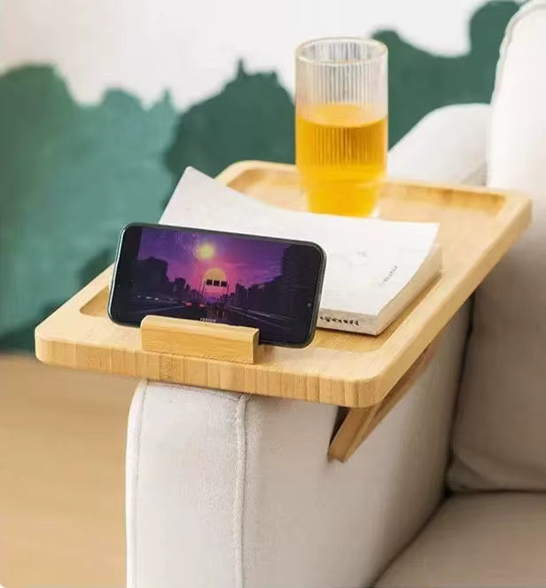 Plateau d'accoudoir de canapé – Table créative en bois