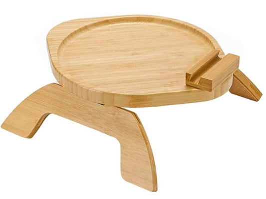 Table ronde en bois pour canapé 2
