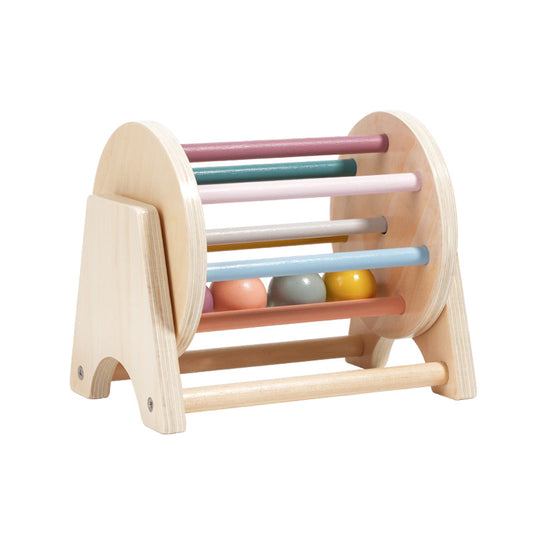STYLWOOD Éducation de la petite enfance Bureau Tambour Roulant Bébé Logique Pensée Coordination Oeil-Main Jouet d'Entraînement