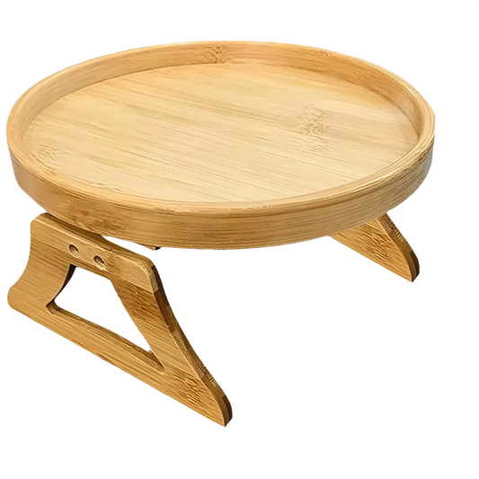 Table ronde en bois pour canapé